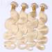 Remeehi 100g Peruvian Body Wave Hair Extensions - 1B 613 Ombre Two Tone Blonde Bundles 20 Inch - Buy Online on GoSupps.com