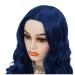 Shop Blue Long Wavy Wigs for Women | Synthetic Curly Heat Resistant Costume Wigs for Halloween Parties - Buy Online on GoSupps.com
