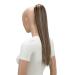 CAISHA 22" Hairpiece Ponytail Extension Heat-Resistant Synthetic Fiber Straigth Red Brown Blond Mix PH511 red brown blond mix #33H27 PH511