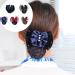 tuwiwol Snood Hairnet Lightweight And Portable Cloth Snood Net Barrette Mesh Clip Women Hair Bun Cover Net Black - Buy Online on GoSupps.com