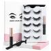 5 Pairs Boxed Magnetic Eyeliner False Eyelash Set Magnetic False Eyelash with Eyeliner with Tweezers for Easy Wear (6006)