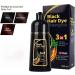 WEST CITY Instant Black Hair Shampoo 3in1 Black Hair Dye Natural Hair Color Shampoo 100 Gray Hair Coverage Hair Dye Shampoo for Men and Women Black - Buy Online on GoSupps.com