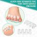 Toe Spreader Hallux Valgus Set | Pain Relief for Hammer Toe & Bunion - 2 Pairs of Toe Separators & Bunion Pads for Yoga & Sports - Buy Online on GoSupps.com