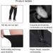 Knee Support Socks | Compression Calf Sleeves for Men & Women | Varicose Vein Relief | Knee High | Open L-XL Black - Buy Online on GoSupps.com