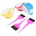 FRCOLOR 3 Set Dyeing Brush Bleaching Hair Tools Hair Dying Hair Dye Coloring Dye Mixing Bowl Hair Coloring Kit Salon Dyeing Accessories Highlight Hair Brush Silver Hair Beads Home Brighten