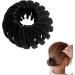 Magic Hair Clip - Bird Nest Magic Hair Clip Velvet Bird Nest Shaped Hair Clips | Three Rows of Teeth Styling Supplies for Making Ponytail Bun and Hairpin for Long Short Curly Straight Hair Black - Buy Online on GoSupps.com