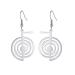 Amaxer Reiki Cho Ku Rei Ohrrings Healing Energy Yoga Power Holy Geometry Protection amulet dangle dripping earrings for women silver
