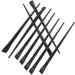 Healeved 36 Pcs Eyeliner Brush Eye Shadow Brush Flat Liner Brush Eye Shadow Blending Brush Black Nylon - Buy Online on GoSupps.com