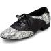 DKZSYIM Men's Leather Latin Dance Shoes - White Black Lace-up Dance Shoes 1 Heel Model L040 - Buy Online on GoSupps.com