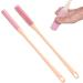 Long Handle Toe Cleaning Brush Silicone Toe Cleaning Brush New Bristles Foot Brush With Handle Comfortable Silicone Bristles Toe Brush For Cleaning Between Toes Pink - Buy Online on GoSupps.com