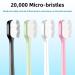Patelai 8 Pieces Soft Toothbrush Set - Micro Nano Extra Soft Bristles for Gentle Oral Care - Ideal for Adults (Black White Pink Green Handles - Buy Online on GoSupps.com