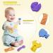 Silicone Teething Toys for Babies 0-12 Months | Baby Teethers to Soothe Sore Gums | Chew Toys for Baby Boys - Buy Online on GoSupps.com