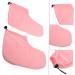 DRESSOOS 1 Pair Wax Warm Foot Cover Insulation Plush Bath Mat Pink 28X20X0.9CM Pink - Buy Online on GoSupps.com