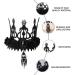 Lurrose Gothic Black Rose Crown Gothic Garland Crown Headband Halloween Tiara Headband Gothic Tiara Crown Queen Tiara Costume for Halloween Party Cosplay - Buy Online on GoSupps.com