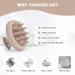 Aimike Silicone Scalp Massage Brush - Eco-Friendly Shampoo Brush for Hair Growth & Relaxation | Wet & Dry Use - Khaki - Buy Online on GoSupps.com