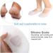 1 Pair Silicone Gel Moisturizing Socks Relieve Plantar Fasciitis Pain Heel Silicone Socks Foot Anti-Cracking Protector Foot Care Tool Prevention Socks (L-White) - Buy Online on GoSupps.com