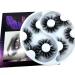 HBZGTLAD 2021 New 25mm 3D Faux Mink Hair Cross False Eyelashes 5 Pairs Long Eye Lashes Handmade Thick Makeup Beauty Extension Tools (WX-32)