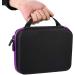 Jerliflyer Essential Oil Handbag - 30 Bottle Storage Case for Aromatherapy | Purple Essential Oil Organizer - Buy Online on GoSupps.com