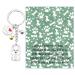 Ensianth Dog Keychain Gifts for Dog Lovers Puppy Keychain Dog Paw Print Keychain Gifts for Dog Owners Mom Dad Puppy Dog Keyring Malteser Dog