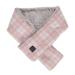 Heated scarf electrical cervical heating cushion adjustable gears soft warm electrically heated USB scarf washable heated warm scarf neck warmer (pink grille)
