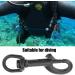 Premium Stainless Steel Bolt Snap Diving Hook - Vertebral Carabiner & Scuba Accessories Kit - 75mm Black - Buy Online on GoSupps.com