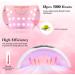 Wisdompark 54W UV LED Nail Lamp with Automatic Sensor - Professional Gel Nail Dryer for Curing Polish - White - Buy Online on GoSupps.com