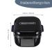 Yardwe Portable Denture Bath Case with Strainer Basket - Travel-friendly False Teeth Holder and Storage Container - Orthodontic Retainer Soak Cup - Black - Buy Online on GoSupps.com
