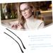 Buy KJHBV Universal Metal Glasses Spare Parts - 2 Pairs Bones Replacement Frames Nose Pads for Men & Women - Black 14x3cm - Buy Online on GoSupps.com