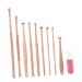 FRCOLOR 1 Set Earwax Remover Ear Wax Cleaning Kit Earbuds for Chinese Spoons Ear Wax Scoop Ear Hair Scraping Tool Ear Pick Ear Wax Picking Props Portable Scavengers Stainless Steel Pink Pink 11.5X0.5X0.5CM