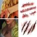 15 Sheets Temporary Horror Scar Tattoos Stickers - Realistic Fake Bloody Wound, Stitch, and Scab Decals for Halloween Cosplay Party - Buy Online on GoSupps.com