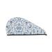 Flowers and leaves SamLng Coral Velvet Dry Hair Cap Perfect for Home Travel Pool Parties Beaches Baths and More