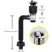 Saddgo Popup Basin Waste Drainer Universal Washbasin Drainer with Flexible Drain Down Hose & Popup Filter Sink Plug Durable stainless steel+ABS - Buy Online on GoSupps.com