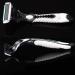 3-Piece Men's Classic Safety Razor Set - 6 Layers Stainless Steel Blades for a Smooth Shave - Buy Online on GoSupps.com