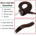 Rich Choices Microring Extensions | 50 Strands Real Remy Hair Loop Extensions | 55cm #4 Chocolate Brown - Smooth 1g 50g Extensions - Buy Online on GoSupps.com