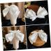 DOITOOL Bow Hairpin Headwear for Women Spring Hair Clips Hair Bow Barrettes Bow Wedding Barrettes Hair Barrettes Bow Spring Hair Barrette Bride Decorate Alloy White Modeling - Buy Online on GoSupps.com