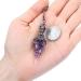JOVIVI Amethyst Dowsing Pendulum - Hexagonal Gemstone for Crystal Healing & Divination - Buy Online on GoSupps.com
