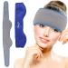 NEWGO Migraine Cooling Pad Gel Cooling Pad Migraine Headband Cold-Warm Compress for Migraines Headaches Sinus Pain 1 Piece (Gray)