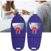 Verdant Touch Tooth-Shaped Card Holder - Purple Dental Stand & Gift for Dentists | Set of 2 - Buy Online on GoSupps.com