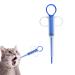 Wasuqo 1 piece of tablet feeder medication feeder pet pill feeding tool push pusher syringe tablet porters for cats small dogs blue