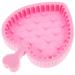 SOESFOUFU Makeup Brush Cleaning Pad Beauty Brush Cleaning Bowl Brush Cleaning Mat Silicone Dryer Cleaner Makeup Gadgets Makeup Cleaning Mat Brush Cleaners Guangdong Silica Gel Make up 12x9cm Pink