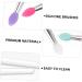 BELLIFFY 6pcs Eye Shadow Brush Makeup Eyeshadow Big Sequined Eyeshadow Brush Transparent Plastic Handle - Buy Online on GoSupps.com