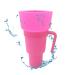 Stadium Snack Cup - Bucket Juice Drink Cup | Snack Containers for and Beverage for Travel Park Home Cinema or Movie Center Riastvy Pink