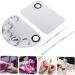 2ensembles Stainless Steel Color Palettes Makeup Tools Cosmetic Palettes for Mixing Foundation Lipstick Concealer Paint Etc - Buy Online on GoSupps.com