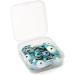 COGCHARGER Evil Eye Charm Connectors Set - 32 Pcs Mixed Shape Platinum Alloy Enamel Links in Sky Blue for Jewelry Making - Buy Online on GoSupps.com