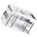 Homsfou toothbrush holder bathroom organizer toothbrush racks toothbrush cup organizer for toothbrushes toothbrush fall toilet items grille steel silver 14x7.2x6cm