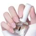 Clear Nail Polish - 2 in 1 Nail Varnish Quick Dry Top Coat & Base Coat Nail Polish Glossy Finish & Long Lasting Nail Coat Non-Toxic Water Based Natural Nail Varnish 01 ClearTopCoat