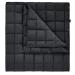 KingCamp Packable Lightweight Travel Down Alternative Warm Camping Blanket, Large Compact Outdoor Waterproof Insulated Blanket for Airplane, Hiking, Backpacking, Stadium, Park, Black Black 1.1lbs/78.7x 56.7 inchs