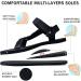 Riemot Women's Men's Hiking Sandals | Adjustable Sport Sandals | Non-slip Beach Water Shoes | Black - Buy Online on GoSupps.com