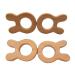 Organic Wooden Teething Natural Handmade Unfinished Beech Wooden Animal Shape Teether DIY Darling Shower Gift (Rabbit)