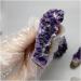 Natural Crystal Rough Crystal Natural Amethyst Crystal Quartz Drusy Geode Cluster Stones Decoration Ornament Purple Feng Shui Stone (Size : 45-60g) - Buy Online on GoSupps.com